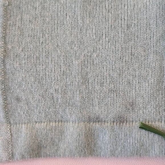 Peck & Peck Womens Wool Cashmere Hooded Open Front Cardigan Aqua Size Medium - Picture 11 of 13